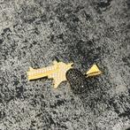 14 karaat gouden revolver kettinghanger hanger nieuw, Ophalen of Verzenden, Nieuw, Goud, Kruis of Symbool