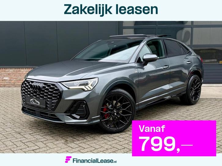 Audi Q3 Sportback 35 TFSI S-Line 150 pk Blackstyle/pano/Came, Auto's, Audi, Bedrijf, Lease, Financial lease, Q3, ABS, Achteruitrijcamera