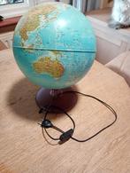 wereldbol met licht, Huis en Inrichting, Woonaccessoires | Wereldbollen, Ophalen of Verzenden, Verlicht, Gebruikt