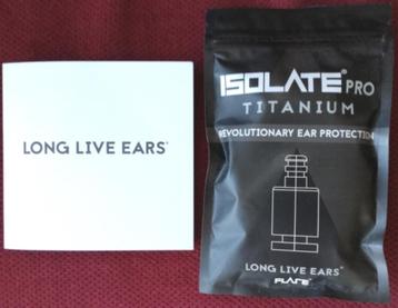 Denk aan je oren! Flare Isolate pro titanium oordopjes NIEUW beschikbaar voor biedingen