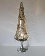 Mooie kerstboom (Lifestyle) van glas goud met zilveren voet, Diversen, Kerst, Ophalen of Verzenden