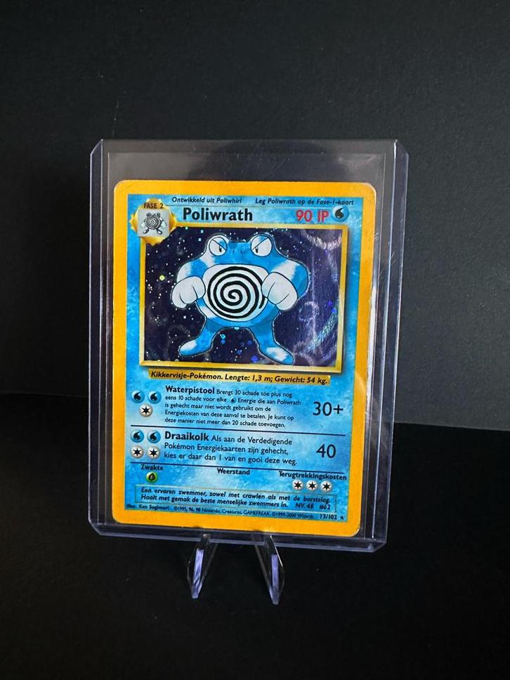 Poliwrath 13 base set, Hobby en Vrije tijd, Verzamelkaartspellen | Pokémon, Zo goed als nieuw, Ophalen of Verzenden