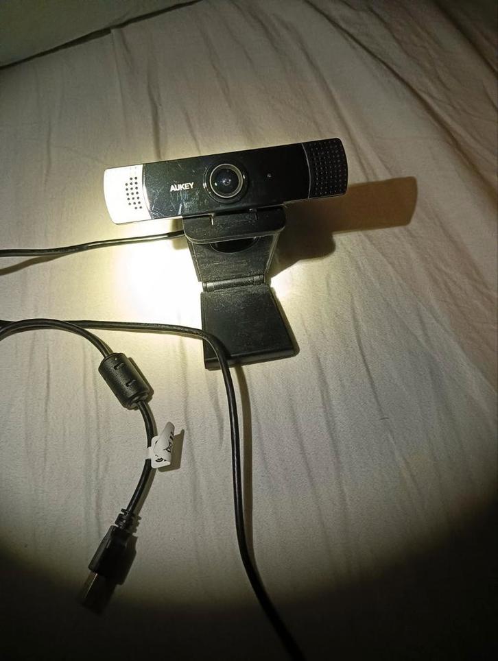 Aukey webcam, Computers en Software, Webcams, Zo goed als nieuw, Windows, Microfoon, Ophalen of Verzenden