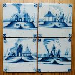 antieke tegels, muurtegels, 18e eeuw, Antiek en Kunst, Ophalen of Verzenden