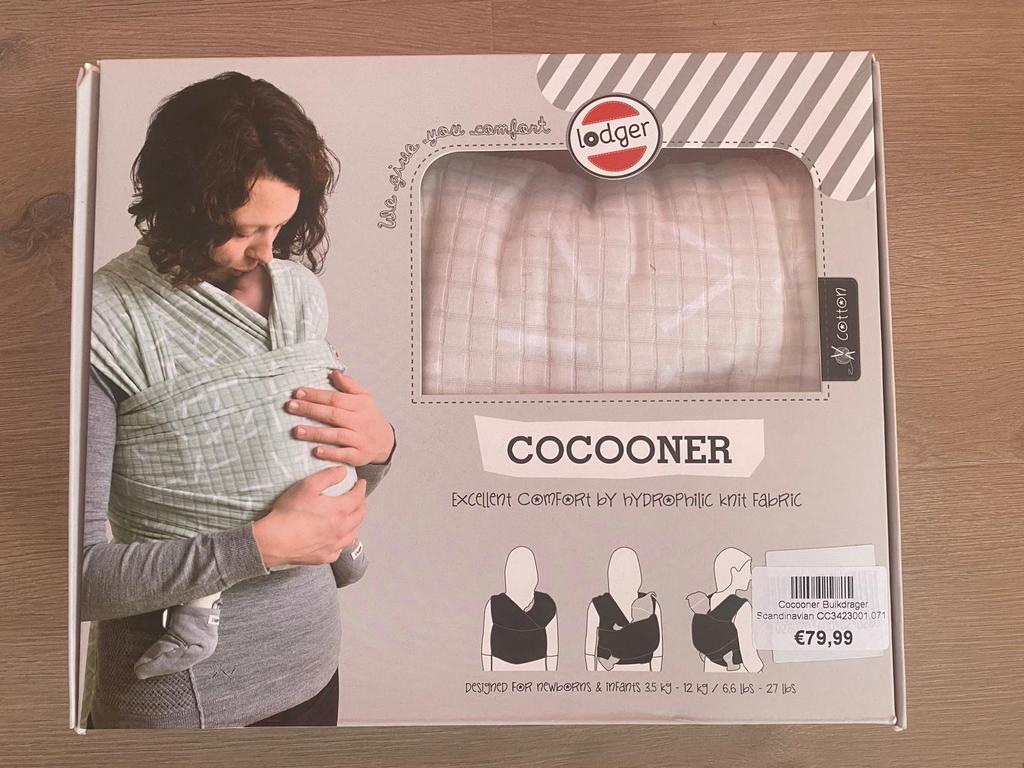 NIEUWE Lodger Cocooner Draagdoek - Ivoor, Draagdoek, Nieuw, Ophalen of Verzenden, Buik, Rug of Zij