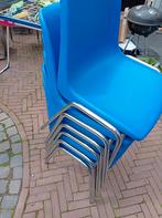 6 Kunststof Stapelstoelen - Goede Staat!, Huis en Inrichting, Stoelen, Ophalen