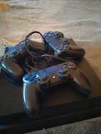 PlayStation 4 + 2 Controllers, Ophalen, Gebruikt, Met 2 controllers, Original