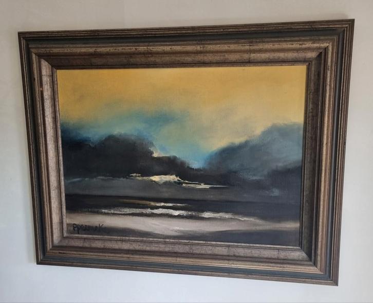 Paul Permeke (1918-1990) / Zeegezicht, Antiek en Kunst, Kunst | Schilderijen | Klassiek, Ophalen of Verzenden