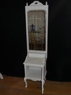 Queen ann kast met grote vaste spiegel met kuif gerestyled m, Ophalen, Zo goed als nieuw, 45 tot 65 cm, 70 cm of meer