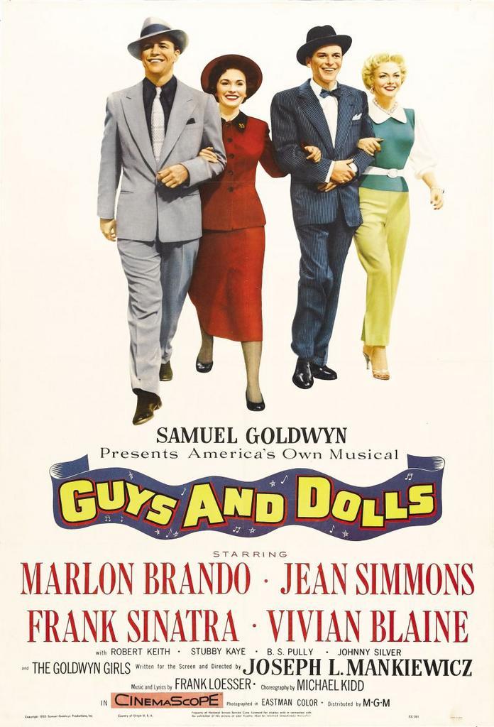 4). Guys and Dolls, Marlon Brando, Sinatra, Jean Simmons., Cd's en Dvd's, Dvd's | Klassiekers, Zo goed als nieuw, Actie en Avontuur
