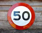Verkeersbord 50 KM, 60 cm diameter. Iprst., Ophalen of Verzenden, Nieuw