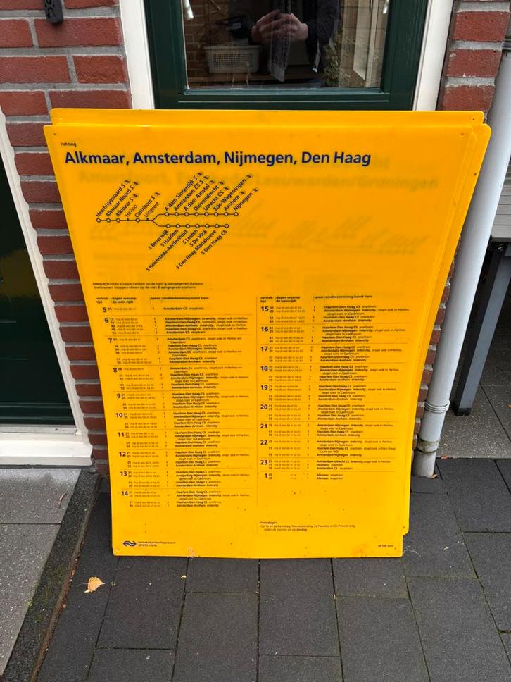 Vertrekstaten NS, Verzamelen, Spoorwegen en Tramwegen, Gebruikt, Trein, Overige typen, Ophalen