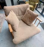 Fauteuil loods 5 woody, bruin/beige nieuw prijs 599, Ophalen, Hout, Eenpersoons, 75 tot 100 cm