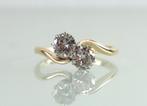 Art Deco goud platina Toi et Moi ring diamanten, Sieraden, Tassen en Uiterlijk, Antieke sieraden, Ophalen of Verzenden, Goud, Ring