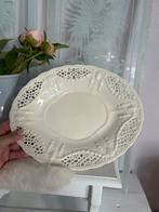 Royal Creamware antieke fruittest met onderschaal, Ophalen of Verzenden, Gebruikt, Kop en/of schotel