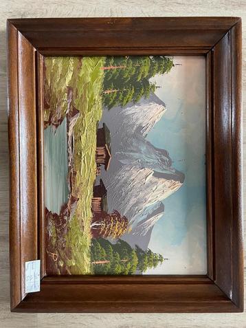 Schilderij: Berglandschap met huisje beschikbaar voor biedingen