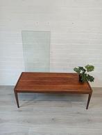 Houten salontafel, omkeerbaar blad, glazen top, Ophalen, Gebruikt, 150 tot 200 cm, Modern