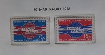 1958 Nederlandse Antillen Landsradio Nvph N 291-292 Postfris beschikbaar voor biedingen