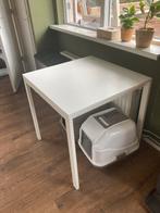 Witte Ikea tafel 75x75x73, Huis en Inrichting, Tafels | Eettafels, Ophalen, Kunststof, 50 tot 100 cm, Vierkant