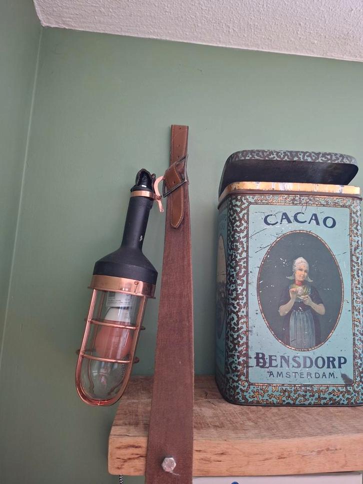 Industriële hanglamp roze koper, Antiek en Kunst, Antiek | Keukenbenodigdheden, Ophalen of Verzenden