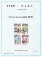Nederland. EERSTE DAG BLAD No. 31.  NVPH nr. 1316 - 1319, Postzegels en Munten, Nederland, Onbeschreven, Verzenden