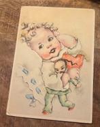 Baby met popje, Verzenden, 1920 tot 1940, Ongelopen, Kinderen