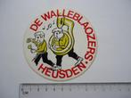 sticker oud Heusden De Walleblaozers orkest carnaval band, Verzenden, Zo goed als nieuw, Bedrijf of Vereniging