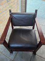 Stoeltje, Huis en Inrichting, Ophalen, Zo goed als nieuw, Leer, Eén