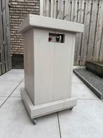 Vuurzuil met boomstammen - Excl. gasfles, Ophalen of Verzenden, Gebruikt, Hout, Staande brievenbus