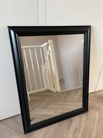 Zwarte vierkante spiegel, Huis en Inrichting, Ophalen, Gebruikt, Rechthoekig, 75 tot 100 cm