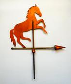 Windwijzer van een steigerend paard van koper en messing, Ophalen of Verzenden