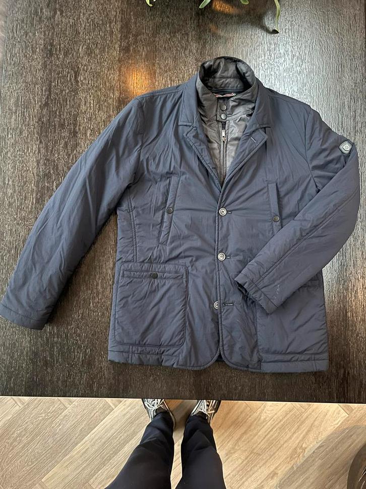 Gentiluomo Blauwe Herenjas - Maat L, Kleding | Heren, Jassen | Zomer, Zo goed als nieuw, Maat 52/54 (L), Blauw, Ophalen of Verzenden