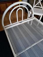 Bed ledikant (metaal) wit, Meisjeskamer, 90 cm, Gebruikt, Eenpersoons