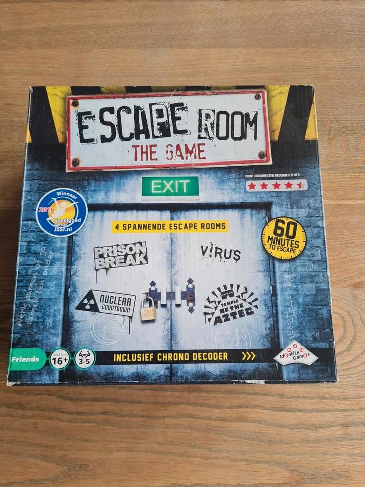 Escape Room The Game - Nieuw * 4 spellen, Hobby en Vrije tijd, Gezelschapsspellen | Bordspellen, Nieuw, Drie of vier spelers, Vijf spelers of meer