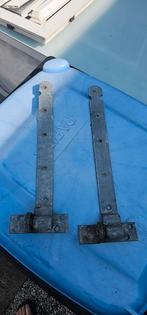 Scharnieren voor poort, schuurdeur of anders, gegalvaniseerd, Ophalen of Verzenden, Gebruikt, Overige typen