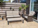 Madoera loungeset van 4 seasons outdoor., Ophalen, Gebruikt, Wicker, Loungeset