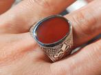 Vanoli 925 zilver ring voor heren carneool agaat maat 21,25, Sieraden, Tassen en Uiterlijk, Ringen, Vanoli, Overige kleuren, 20 of groter