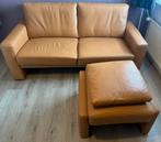 Te koop leren bank, Huis en Inrichting, Banken | Bankstellen, Ophalen of Verzenden, 75 tot 100 cm, Driepersoons, Leer