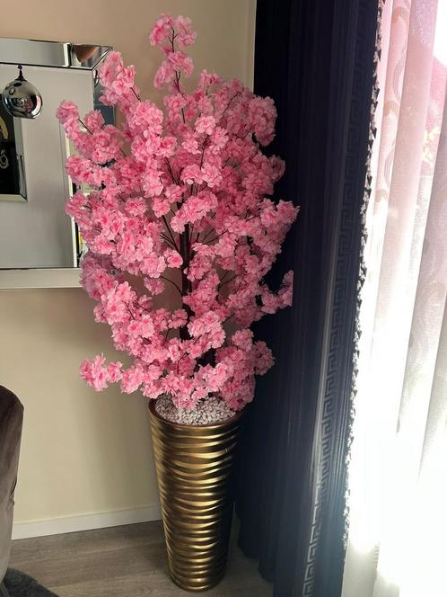 Kunstvazen hand gemaakt bloesem boom, Huis en Inrichting, Woonaccessoires | Kunstplanten en Kunstbloemen, Zo goed als nieuw, Ophalen of Verzenden