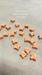 Bruiloft styling | decoratie | naamkaart houders terracotta, Ophalen, Zo goed als nieuw, Versiering, Geboorte of Huwelijk