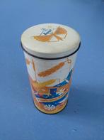 Hooimeijer blik vintage blikken bus / trommel 11x21cm, Ophalen of Verzenden, Gebruikt, Beschuit, Overige merken