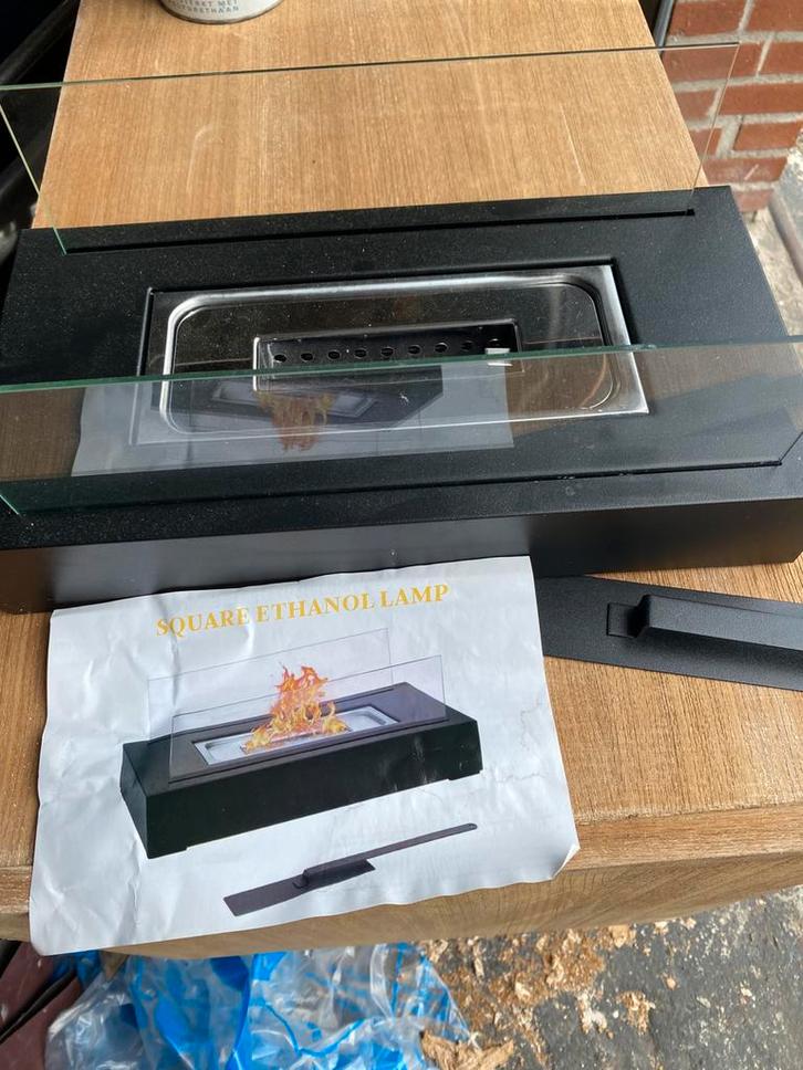 Aangeboden bioethanol haard tafel haard, Witgoed en Apparatuur, Ovens, Zo goed als nieuw, Minder dan 45 cm, Ophalen of Verzenden