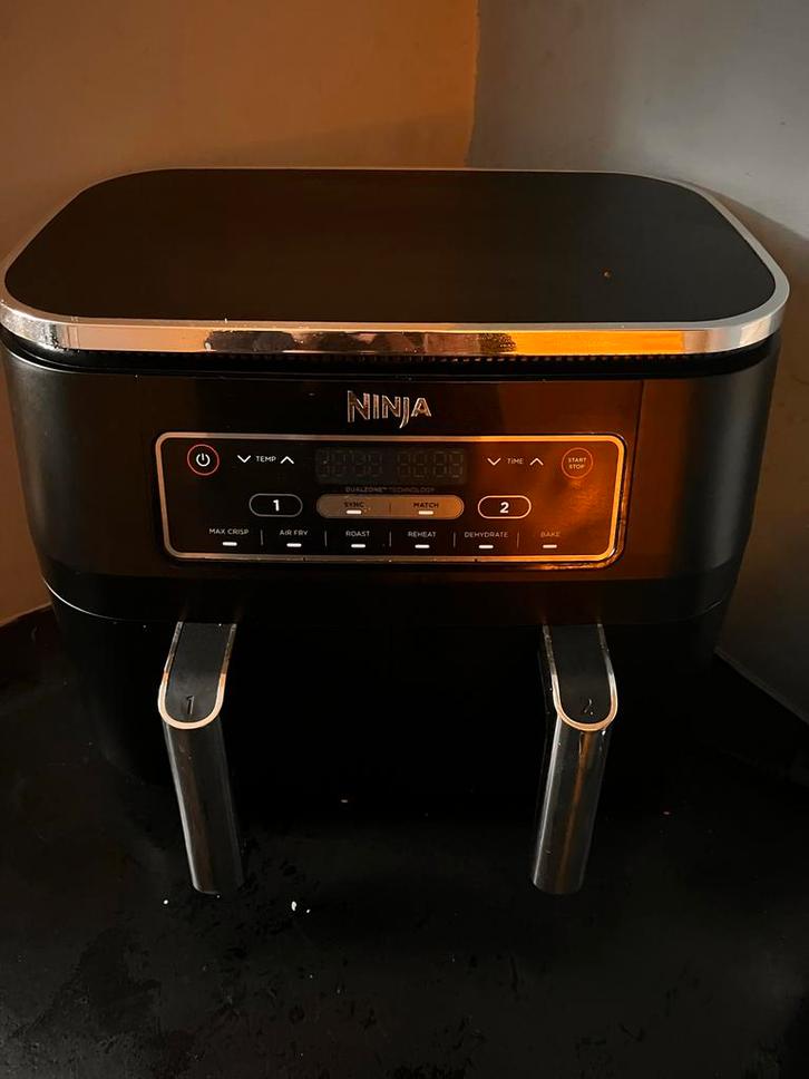 Nieuwe Ninja Airfryer met 2 Lades!, Witgoed en Apparatuur, Airfryers, Nieuw, Airfryer, 1000 t/m 1499 gram, Ophalen of Verzenden