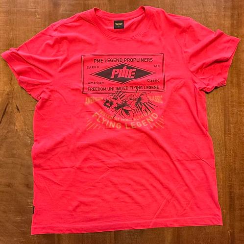 PME Legend T-shirt – Roze met artwork – maat XL, Kleding | Heren, T-shirts, Zo goed als nieuw, Maat 56/58 (XL), Roze, Ophalen of Verzenden