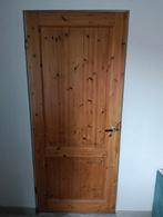 3 stuks mooie Massief houten binnen deuren, Huis en Inrichting, Kasten | Kledingkasten, 200 cm of meer, Zo goed als nieuw, 25 tot 50 cm