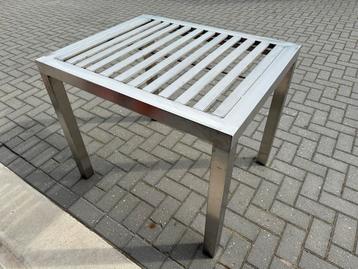 Compacte RVS lastafel | opspantafel | werktafel beschikbaar voor biedingen