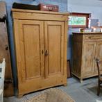 Brocante oude grenen demontabele kledingkast servieskast, Ophalen