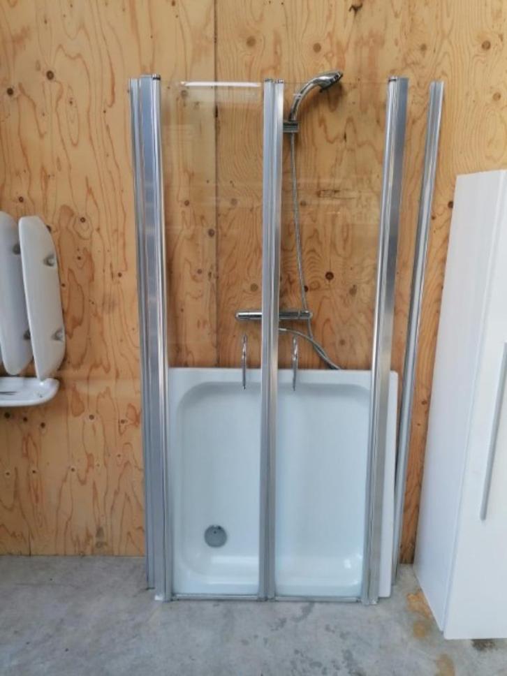 douchedeur, douchebak 90x90 cm, douche., Huis en Inrichting, Badkamer | Complete badkamers, Gebruikt, Ophalen