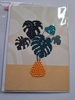 Diamond painting kaart vaas met plant, Ophalen of Verzenden, Nieuw, Overige thema's
