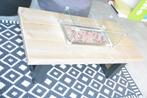 Salontafel met gashaard nieuw, Ophalen, 100 tot 150 cm, Grenenhout, Nieuw